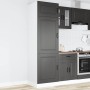 Armario de cocina Kalmar negra de madera de ingeniería