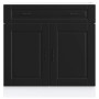 Mueble bajo de cocina Porto madera contrachapada negro