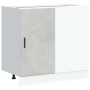 Mueble bajo para fregadero de madera ingeniería gris hormigón