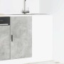 Mueble bajo para fregadero de madera ingeniería gris hormigón