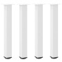 Patas para mesa de centro 4 uds acero blanco 72-74 cm