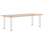 Patas para mesa de centro 4 uds acero blanco 72-74 cm