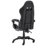 Silla gaming con reposapiés cuero sintético negro y camuflaje