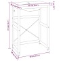 Estructura de baño con lavabo incorporado hierro blanco