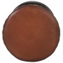 Taburete de cocina de cuero auténtico marrón