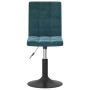 Sillas de comedor giratorias 2 uds terciopelo azul
