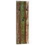 Percheros de pared 2 uds madera maciza reciclada 36x3x110 cm