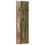 Percheros de pared 2 uds madera maciza reciclada 36x3x110 cm