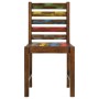 Sillas de comedor 2 unidades madera maciza reciclada