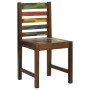 Sillas de comedor 2 unidades madera maciza reciclada
