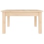 Mesa de centro de madera maciza de pino 55x55x30 cm