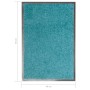 Felpudo lavable azul cian 40x60 cm