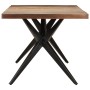 Mesa de comedor de madera maciza reciclada 200x90x76 cm