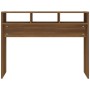 Mesa consola madera contrachapada roble marrón 105x30x80 cm