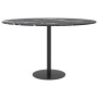 Tablero de mesa diseño mármol vidrio templado negro Ø70x0,8 cm