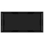 Mesa de centro vidrio templado negro 100x50x35 cm