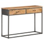 Mesa consola de madera maciza de acacia 110x35x75 cm