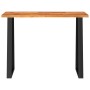 Mesa consola con borde vivo madera maciza acacia 110x35x80 cm