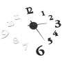Reloj 3D de pared con diseño moderno blanco y negro 100 cm XXL