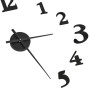 Reloj 3D de pared con diseño moderno blanco y negro 100 cm XXL