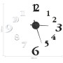 Reloj 3D de pared con diseño moderno blanco y negro 100 cm XXL