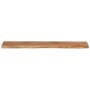 Estante pared rectangular madera acacia borde vivo 100x20x3,8cm