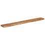 Estante pared rectangular madera acacia borde vivo 180x20x3,8cm