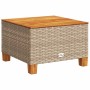 Set sofás de jardín 7 piezas y cojines ratán sintético beige
