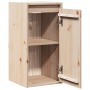 Armario de pared 2 uds madera maciza de pino 30x30x60 cm