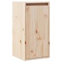 Armario de pared 2 uds madera maciza de pino 30x30x60 cm