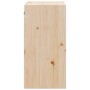 Armario de pared 2 uds madera maciza de pino 30x30x60 cm