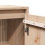 Armario de pared 2 uds madera maciza de pino 30x30x60 cm