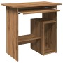 Escritorio de madera de ingeniería roble artisan 80x45x74 cm