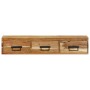 Mueble de TV de pared madera maciza de acacia 100x30x19 cm