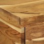 Mueble de TV de pared madera maciza de acacia 100x30x19 cm