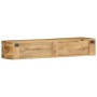 Mueble de TV de pared madera maciza mango rugosa 100x30x19 cm