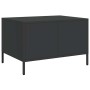 Mesa de centro acero laminado en frío negro 68,5x50x43,5 cm