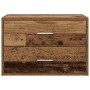 Armario con 2 cajones madera vieja 60x31x40cm madera ingeniería