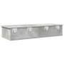 Estante de pared con cajones madera contrachapada gris hormigón