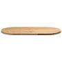 Tablero de mesa ovalado madera maciza de roble 80x40x2 cm