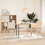 Tablero de mesa ovalado madera maciza de roble 140x60x2 cm