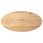 Tablero de mesa ovalado madera maciza de roble 100x50x4 cm