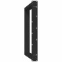 Patas para mesa de comedor en forma de U 2 uds acero negro