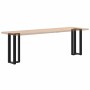 Patas de mesa consola en forma de T 2 unidades acero negro