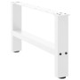 Patas para mesa de centro de acero blanco 2 uds 30×70 cm