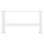 Patas para mesa de centro de acero blanco 2 uds 30×70 cm