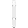 Patas para mesa de centro de acero blanco 2 uds 30×70 cm