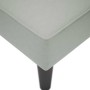 Chaise longue con reposabrazos derecho terciopelo gris claro