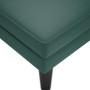 Tumbona almohada y reposabrazo derecho terciopelo verde oscuro