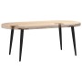 Patas para mesa de centro cónicas 4 uds acero negro 30-31 cm